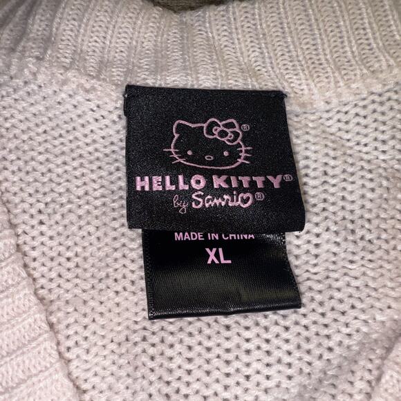Hello Kitty Sanrio Strawberry Milk Cardigan Sweater Pink XLarge Hot Topic - Picture 3 of 5